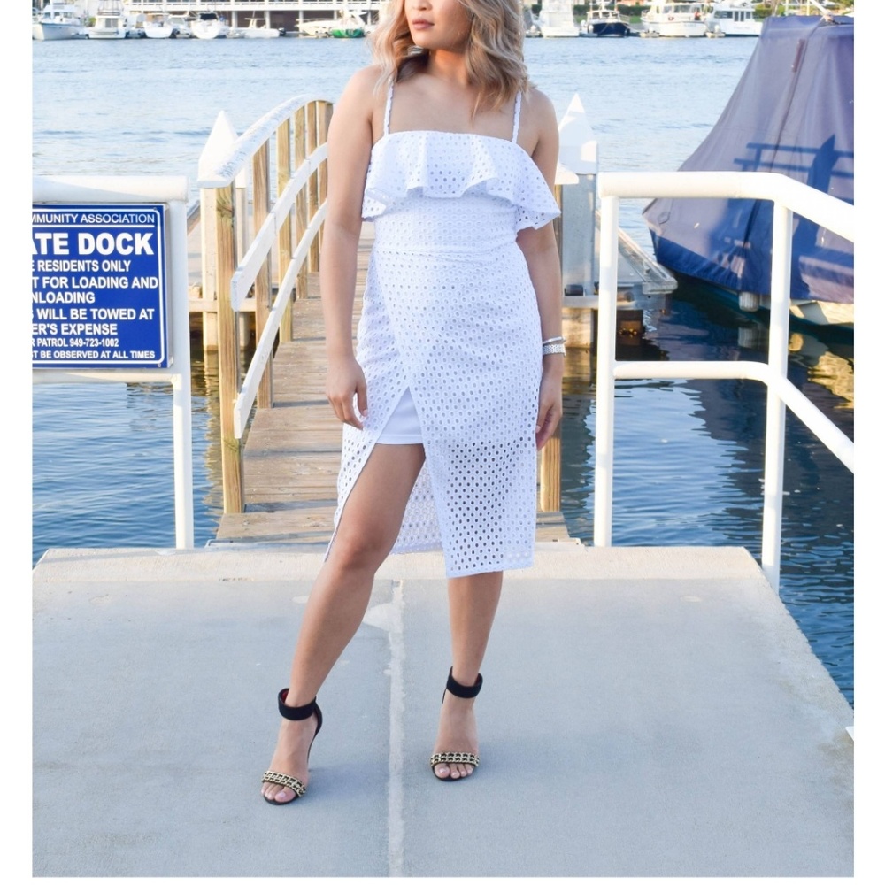 ASOS White Midi Dress